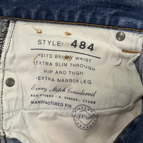 J.Crew 484 Extra Slim Jeans Men’s 30x32 Kaihara Japanese Denim Blue - Picture 9 of 12